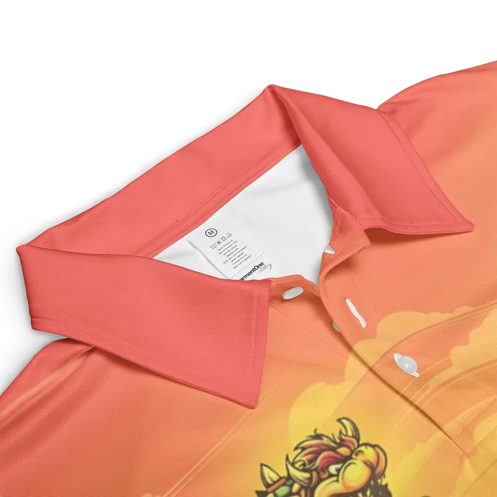 Plumber Kingdom Super Mario AOP Men/Women Polo Shirt - 3