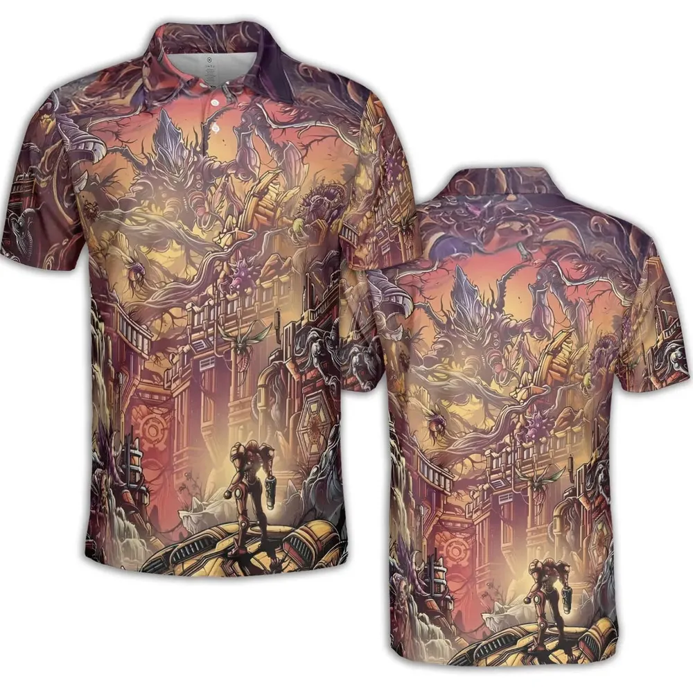 Metroid Prime AOP Men/Women Polo Shirt - 2