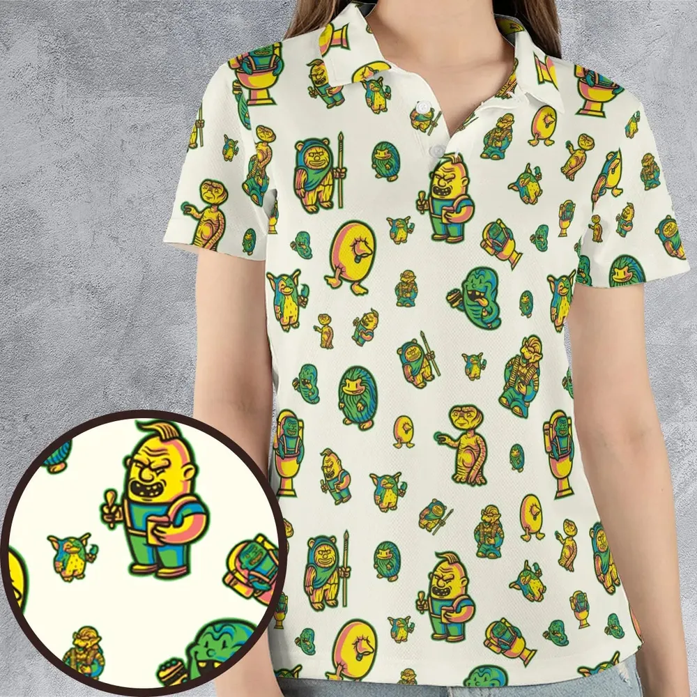 80s But Goodies AOP Men/Women Polo Shirt - 4