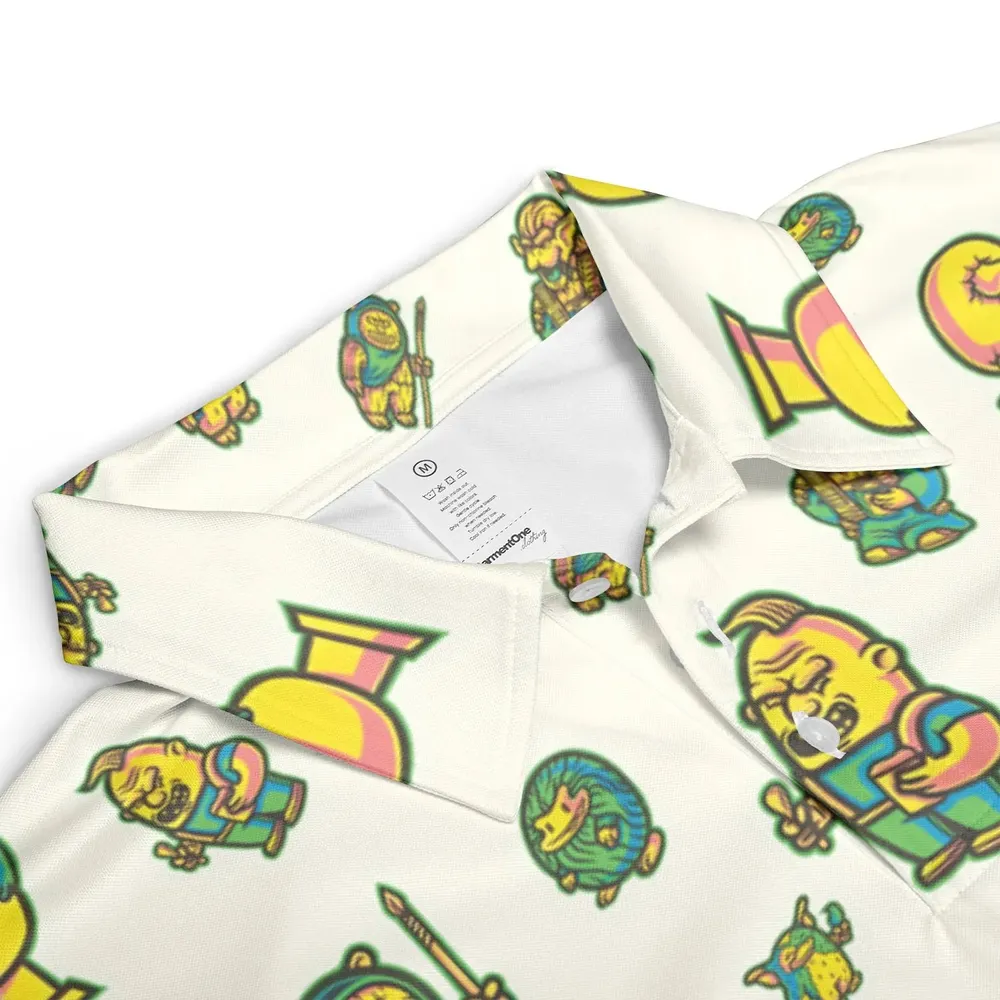 80s But Goodies AOP Men/Women Polo Shirt - 3