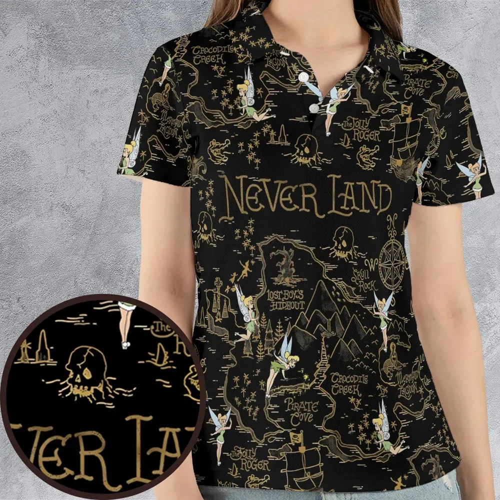 Finding Neverland Tinker Bell AOP Men/Women Polo Shirt - 4