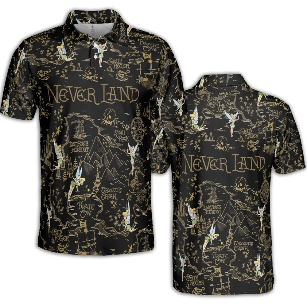 Finding Neverland Tinker Bell AOP Men/Women Polo Shirt - 2