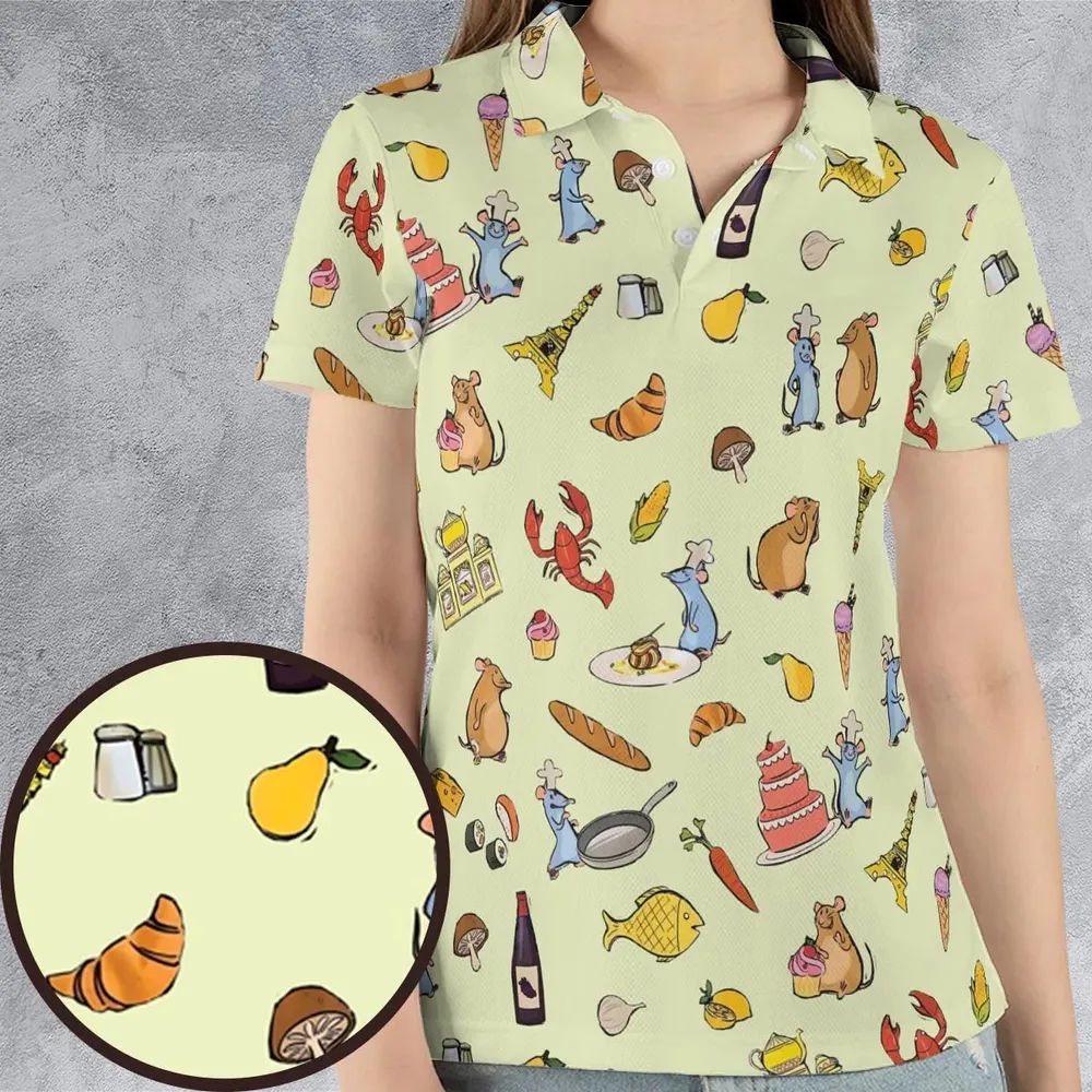 Chef Life Ratatouille AOP Men/Women Polo Shirt - 4