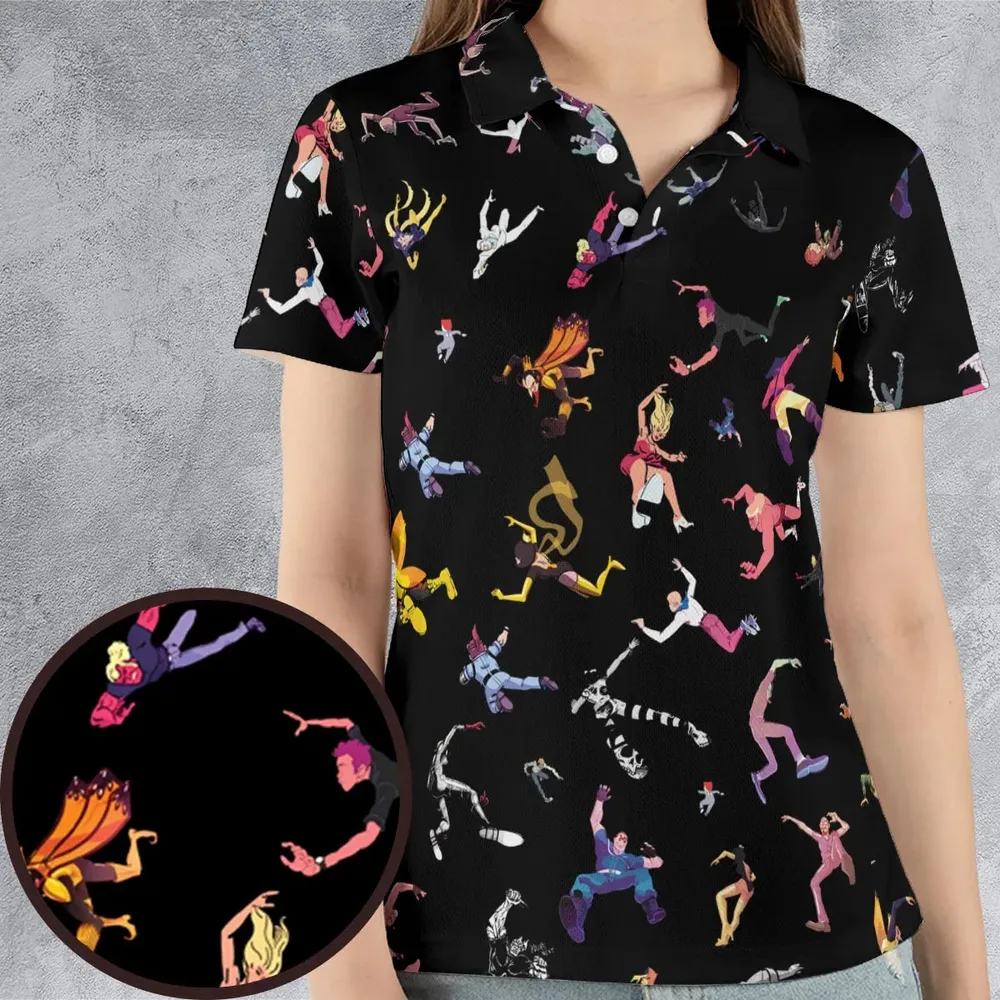 Venture Bros Falling AOP Men/Women Polo Shirt - 4
