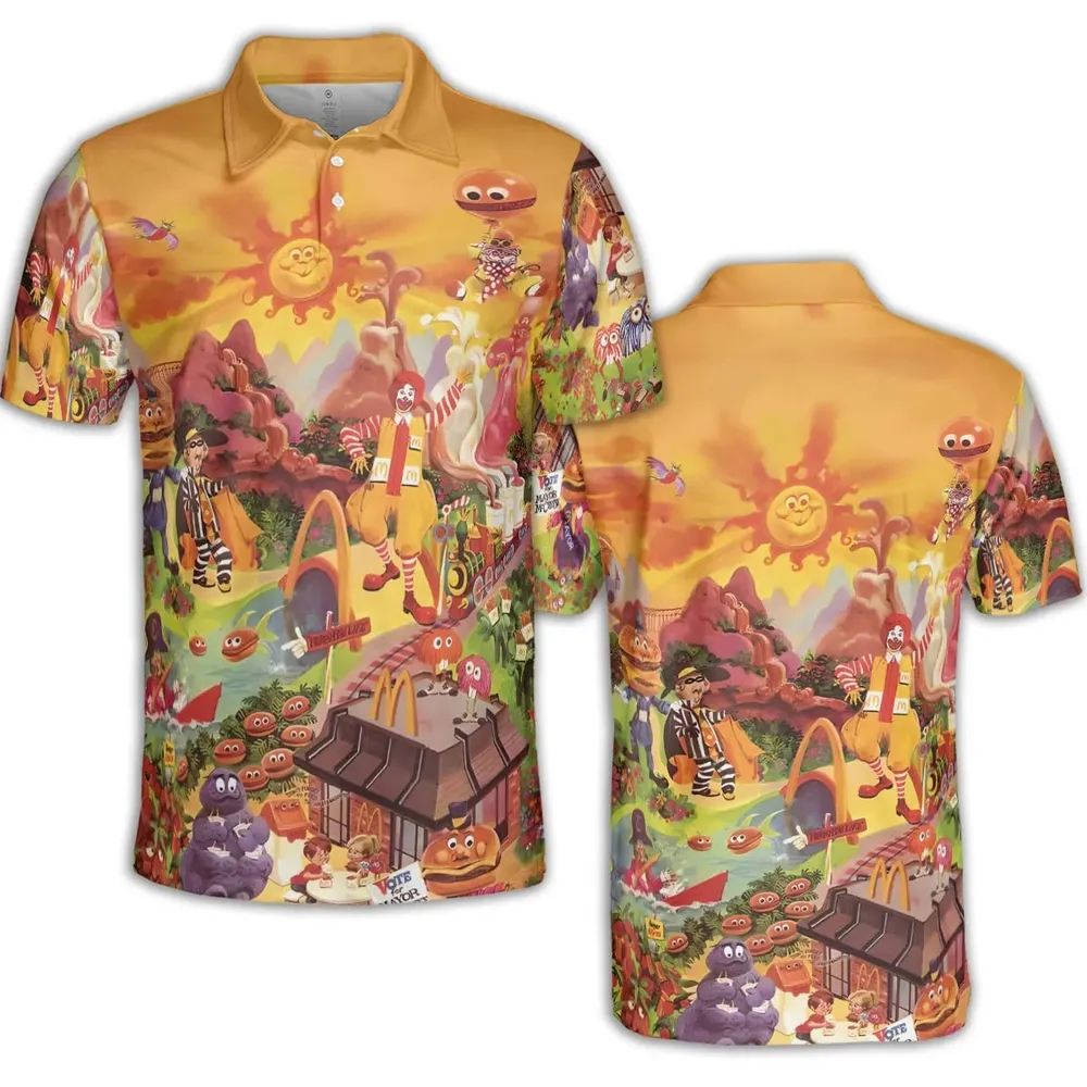 Wonder Foodland The Siege Of Mcdonaldland AOP Men/Women Polo Shirt - 2