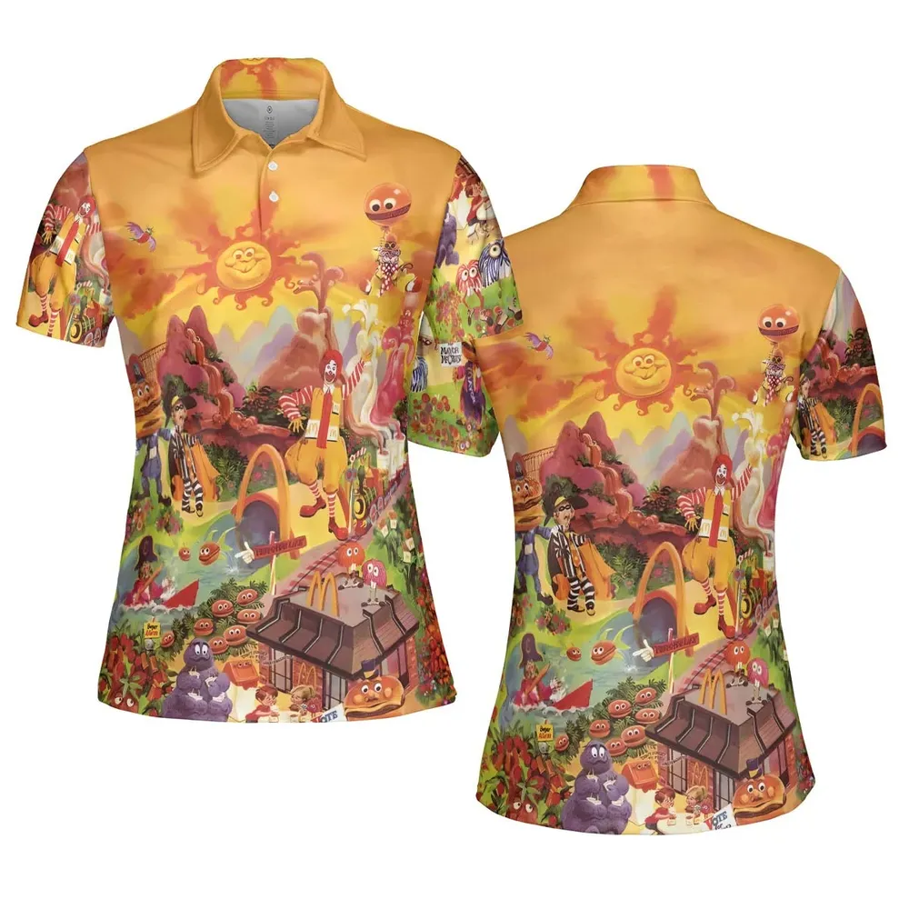 Wonder Foodland The Siege Of Mcdonaldland AOP Men/Women Polo Shirt - 5