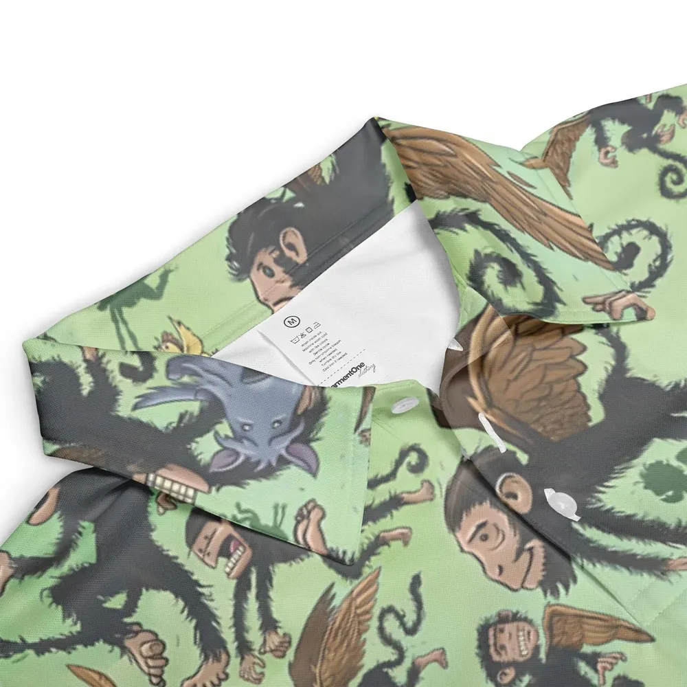 Flying Monkeys The Wizard Of Oz AOP Men/Women Polo Shirt - 3