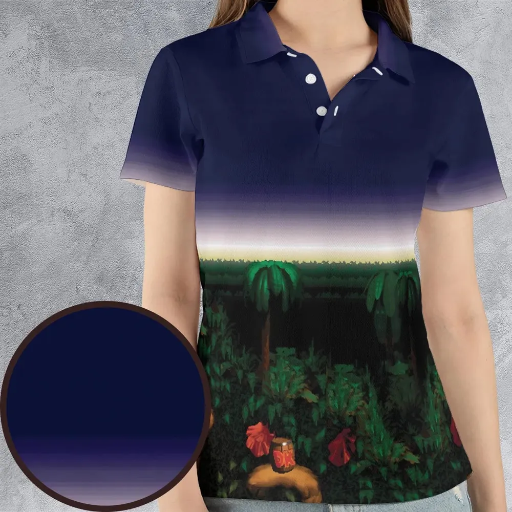 Barrel Cannon DonKey Kong AOP Men/Women Polo Shirt - 4