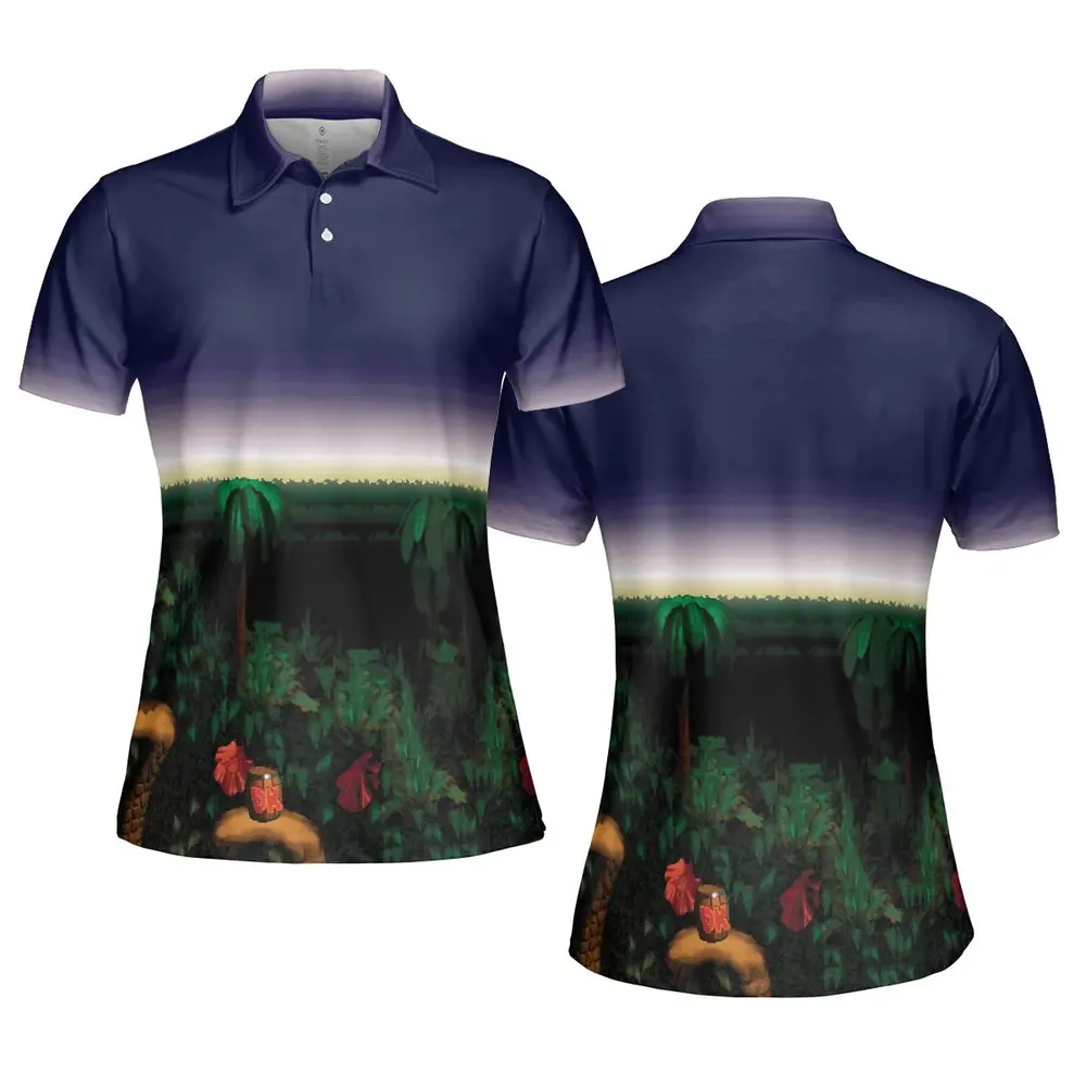Barrel Cannon DonKey Kong AOP Men/Women Polo Shirt - 5