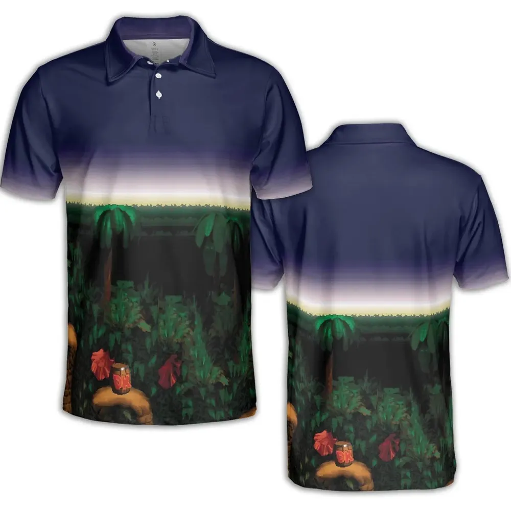 Barrel Cannon DonKey Kong AOP Men/Women Polo Shirt - 2