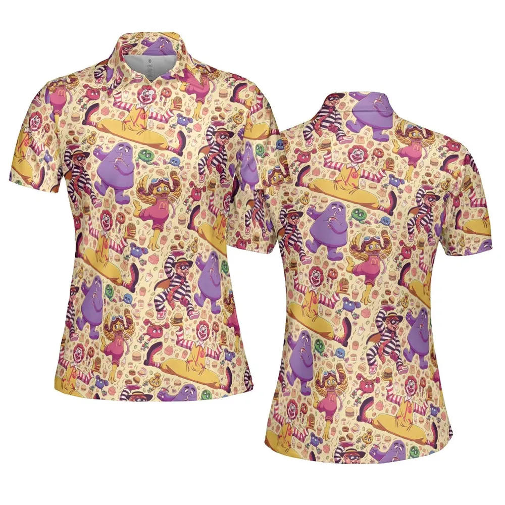 The McDonald's Gang AOP Men/Women Polo Shirt - 5