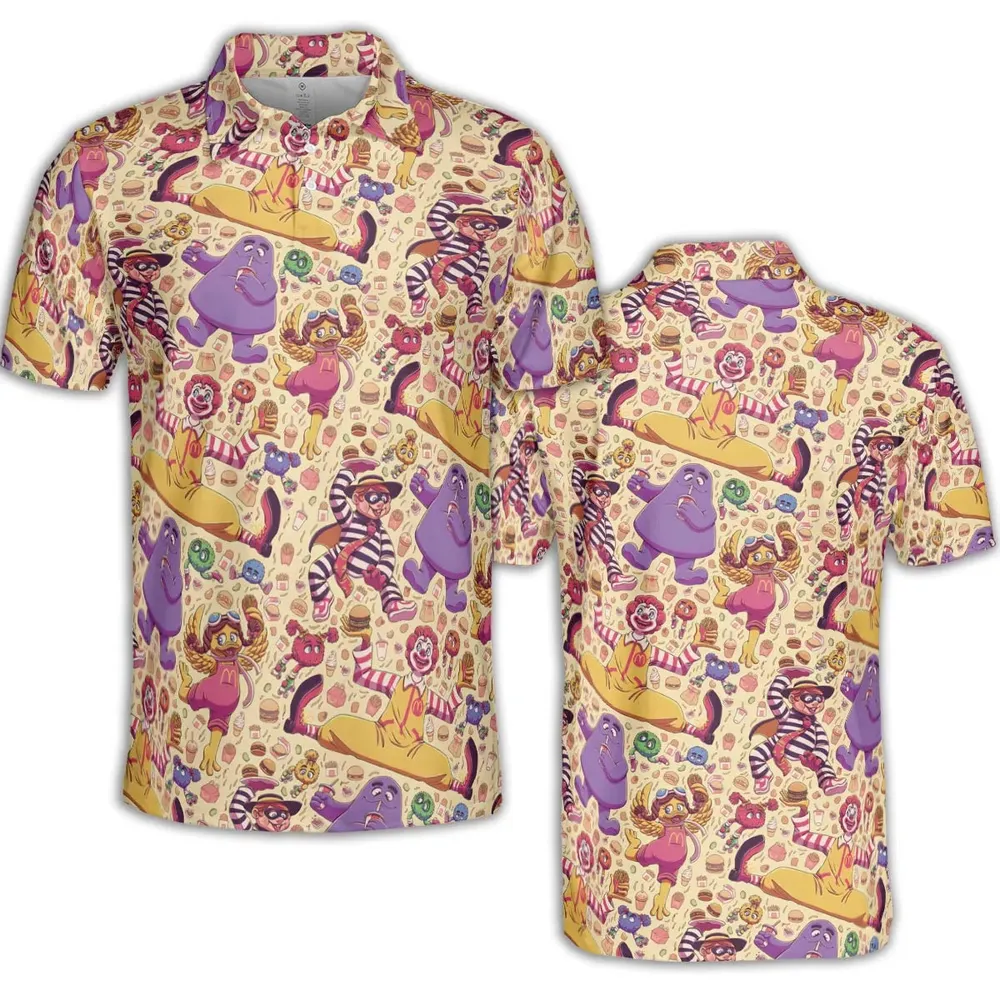 The McDonald's Gang AOP Men/Women Polo Shirt - 2