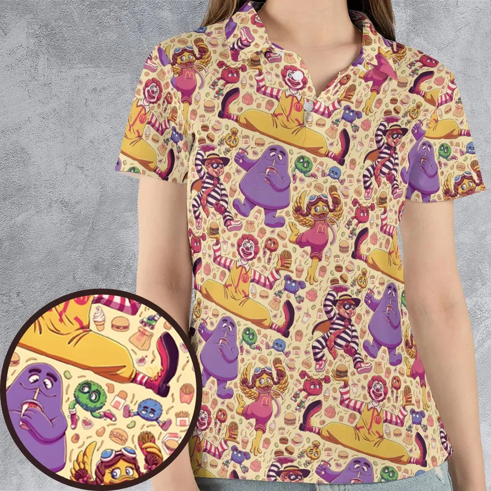 The McDonald's Gang AOP Men/Women Polo Shirt - 4
