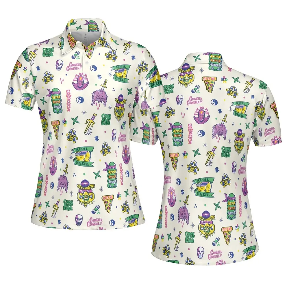 Shell Shock Teenage Mutant Ninja Turtles AOP Men/Women Polo Shirt - 5