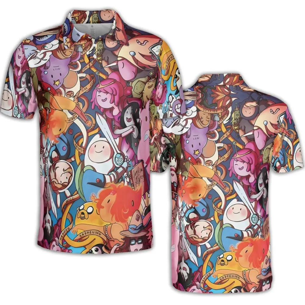 Land of Ooo Adventure Time AOP Men/Women Polo Shirt - 2