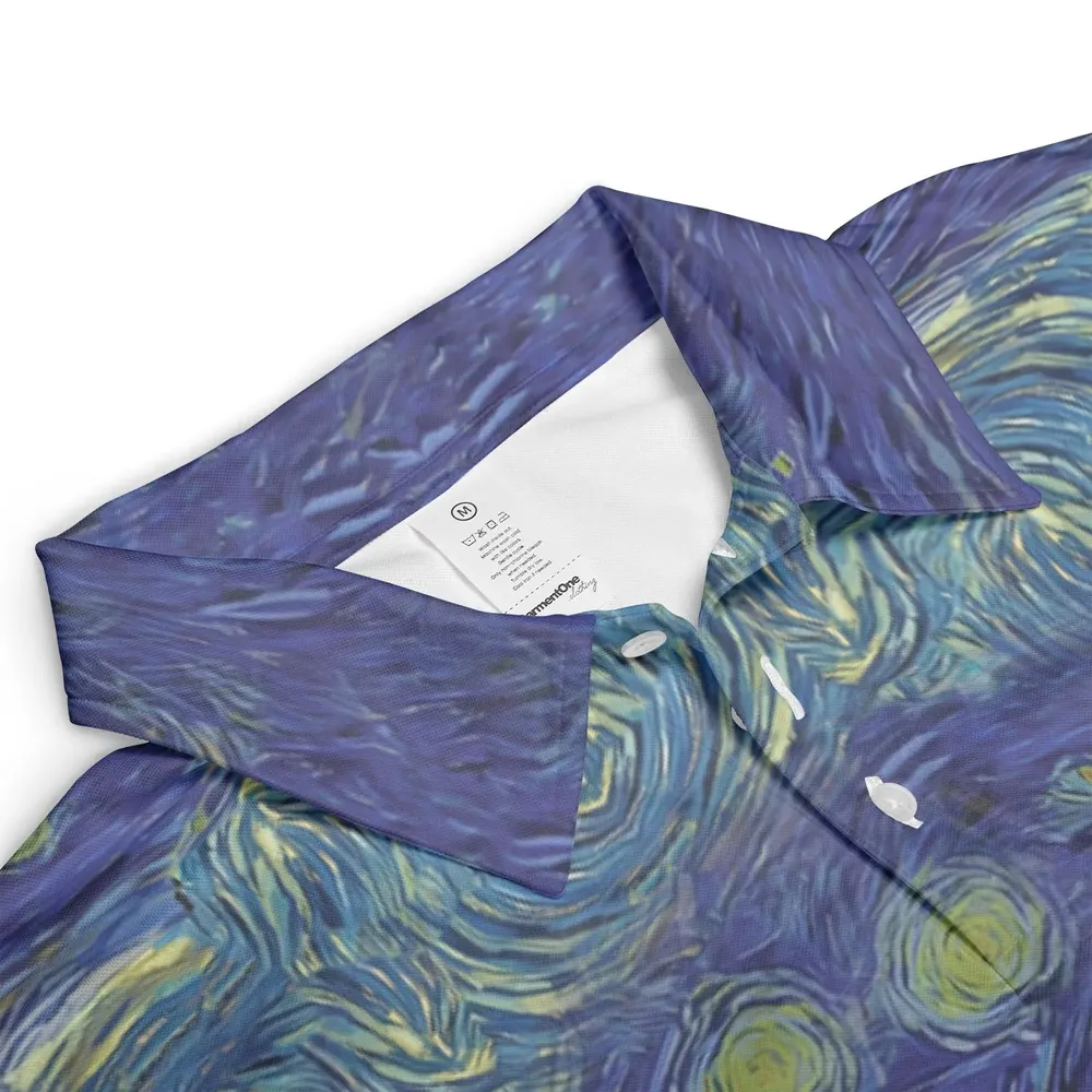 Howl’s Moving Castle Starry Night AOP Men/Women Polo Shirt - 3