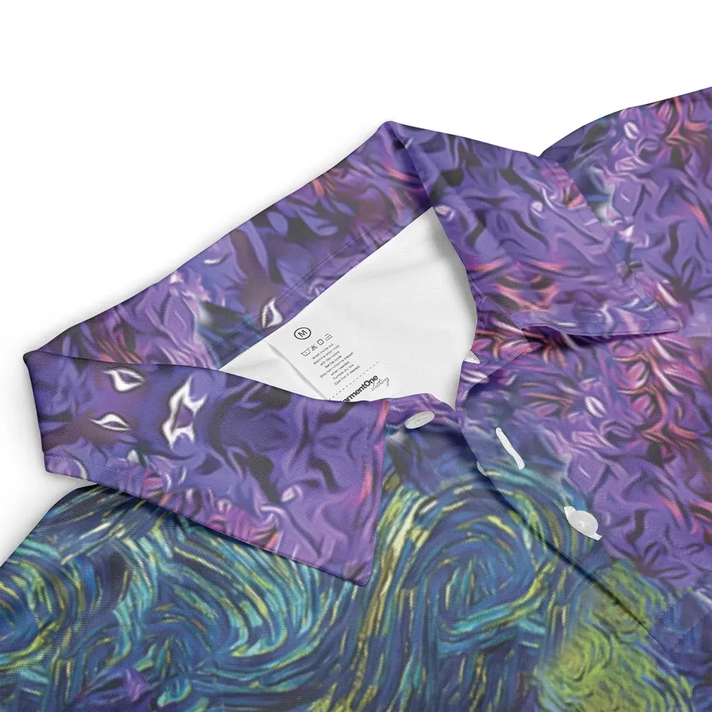 Pokemon Starry Night Campfire AOP Men/Women Polo Shirt - 3