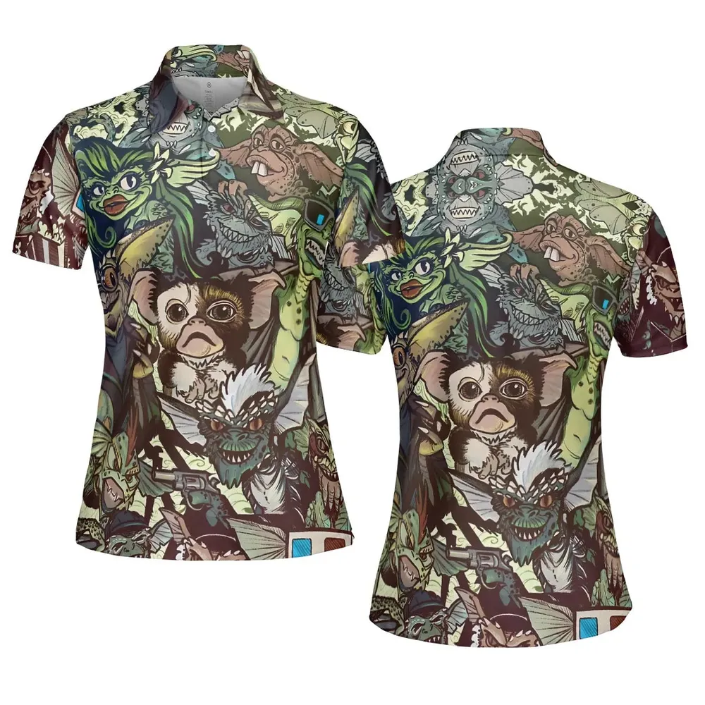 Tropical Gremlins AOP Men/Women Polo Shirt - 5