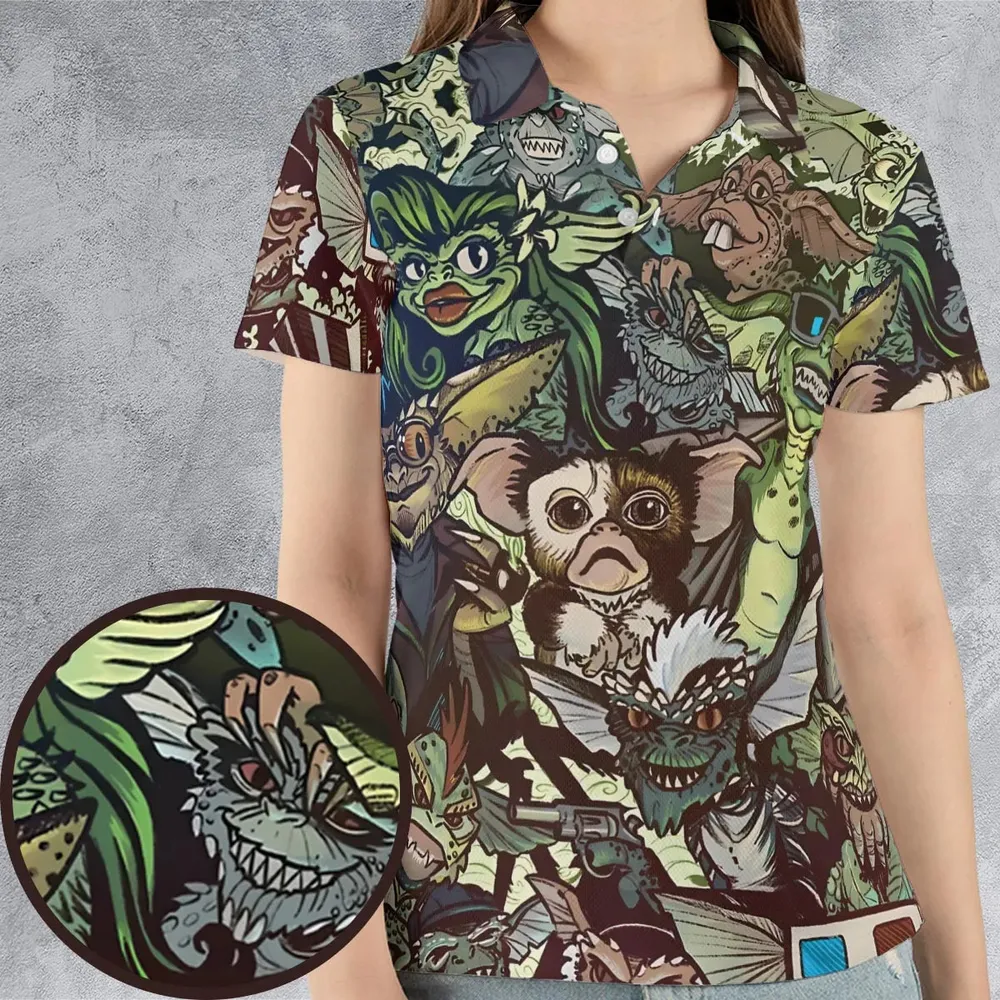 Tropical Gremlins AOP Men/Women Polo Shirt - 4