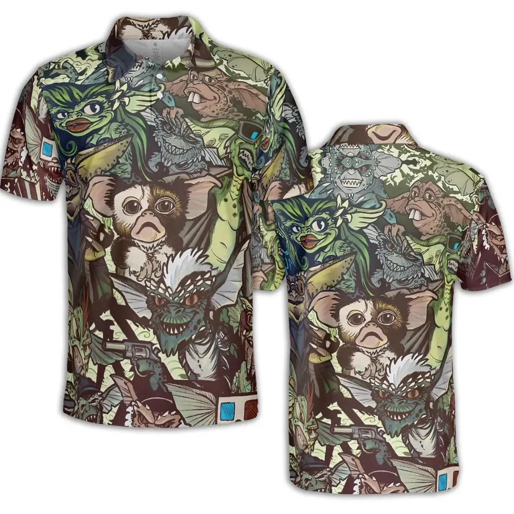 Tropical Gremlins AOP Men/Women Polo Shirt - 2
