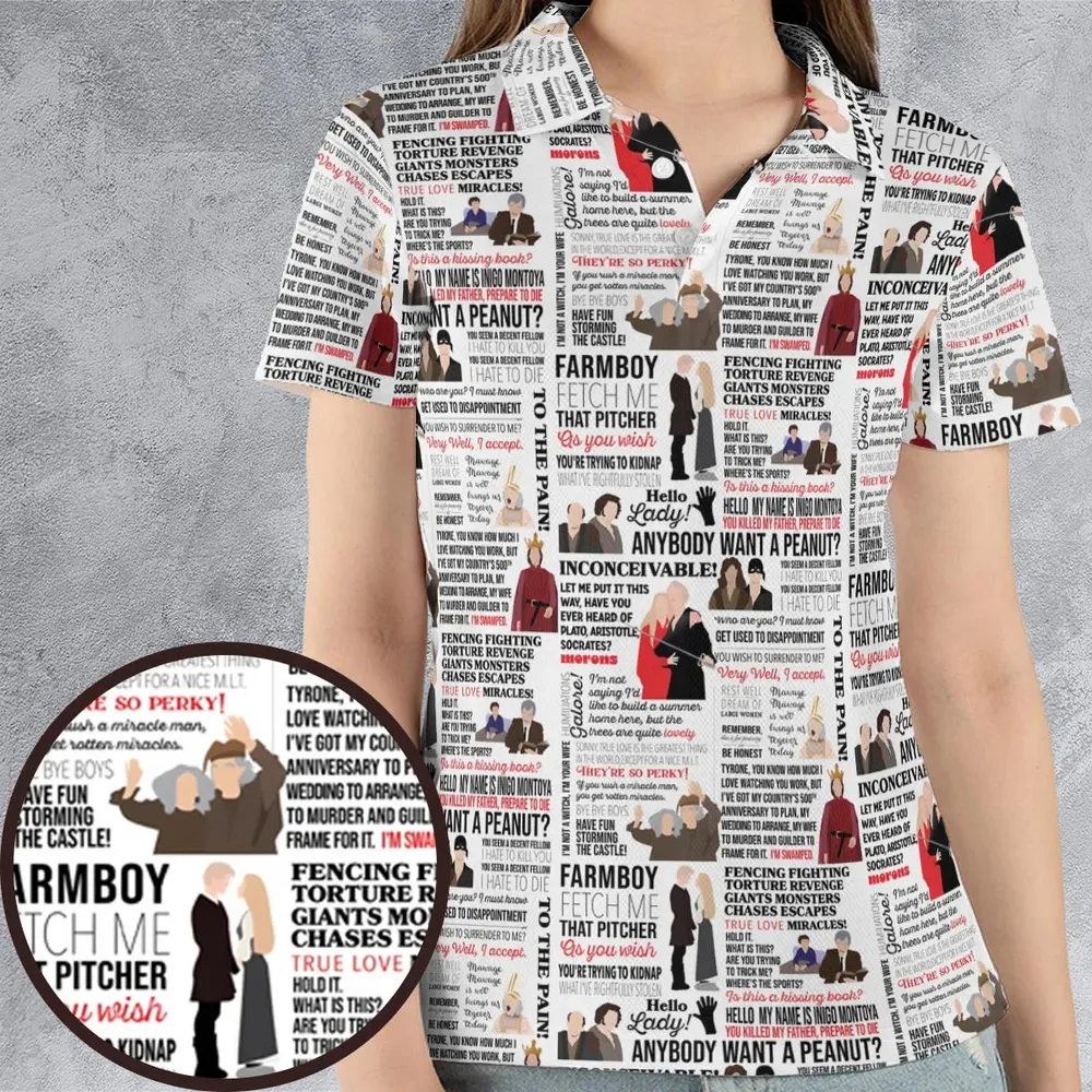 Inconceivable Quotes AOP Men/Women Polo Shirt - 4