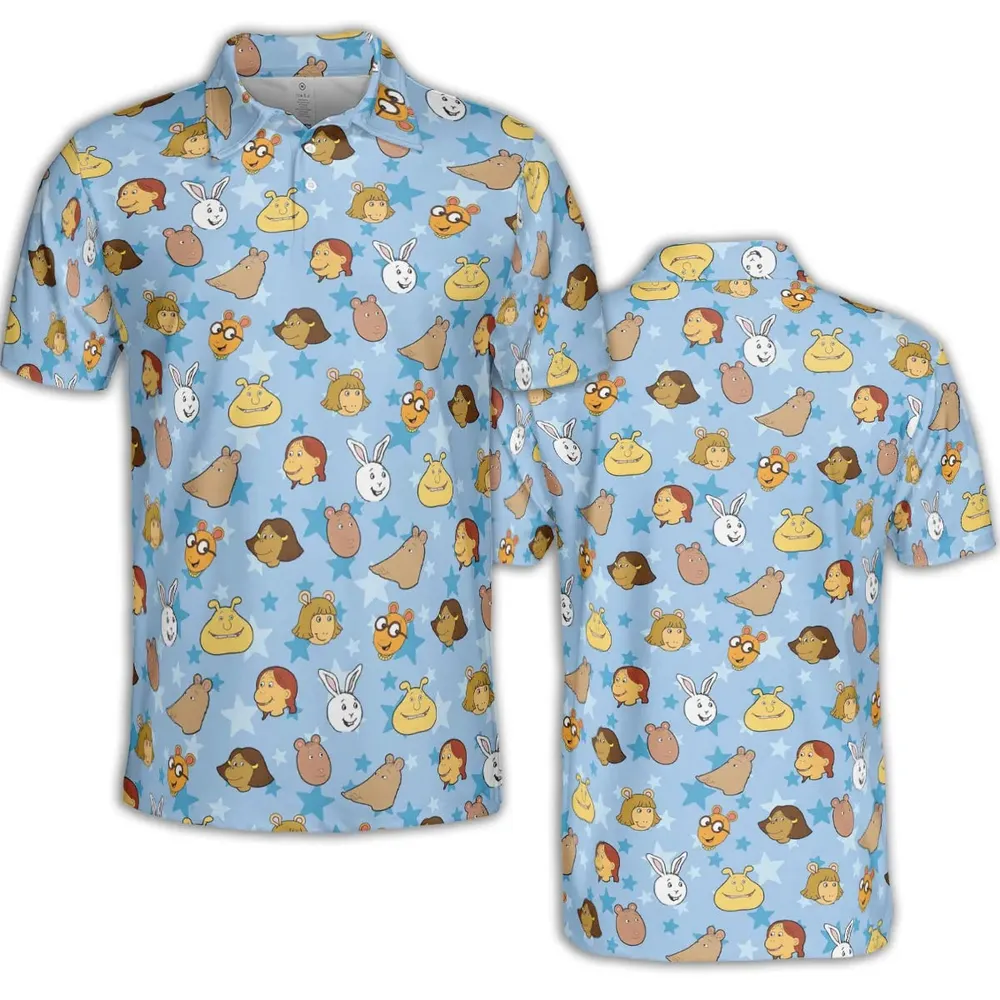 Arthur Characters AOP Men/Women Polo Shirt - 2