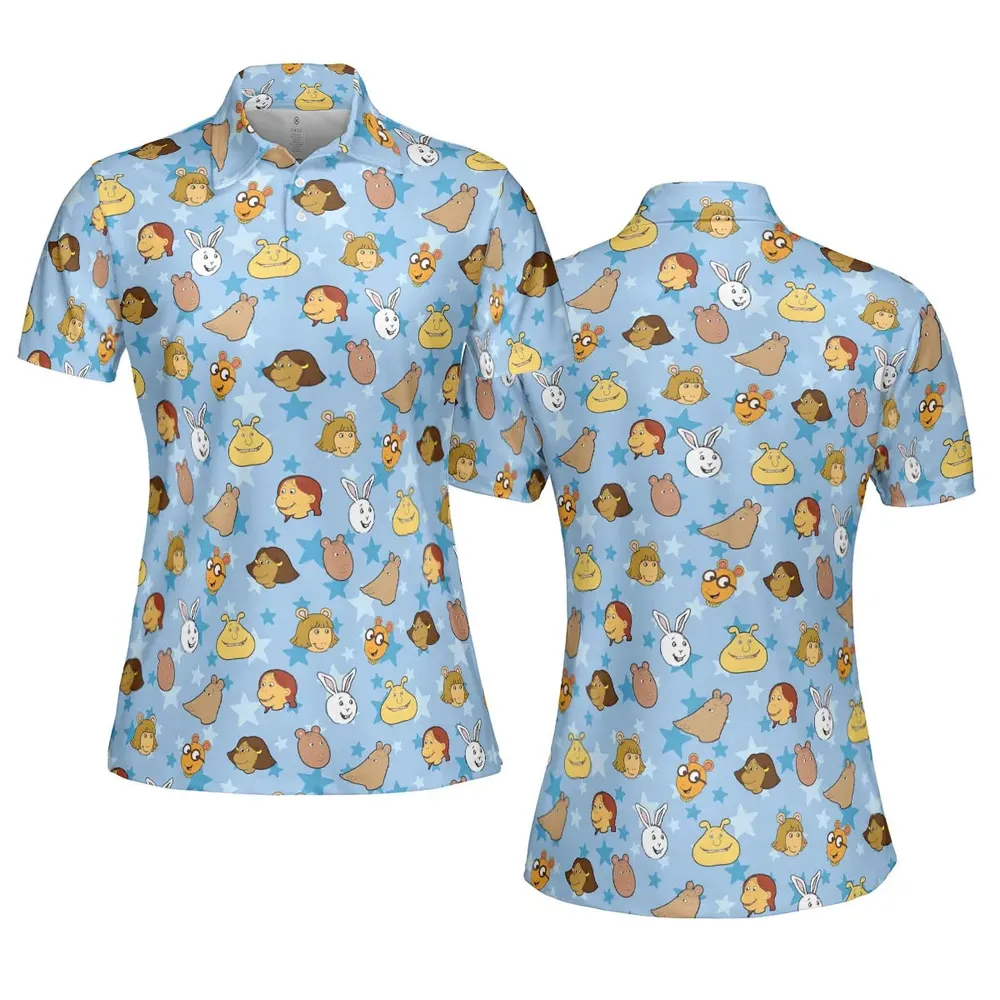 Arthur Characters AOP Men/Women Polo Shirt - 5