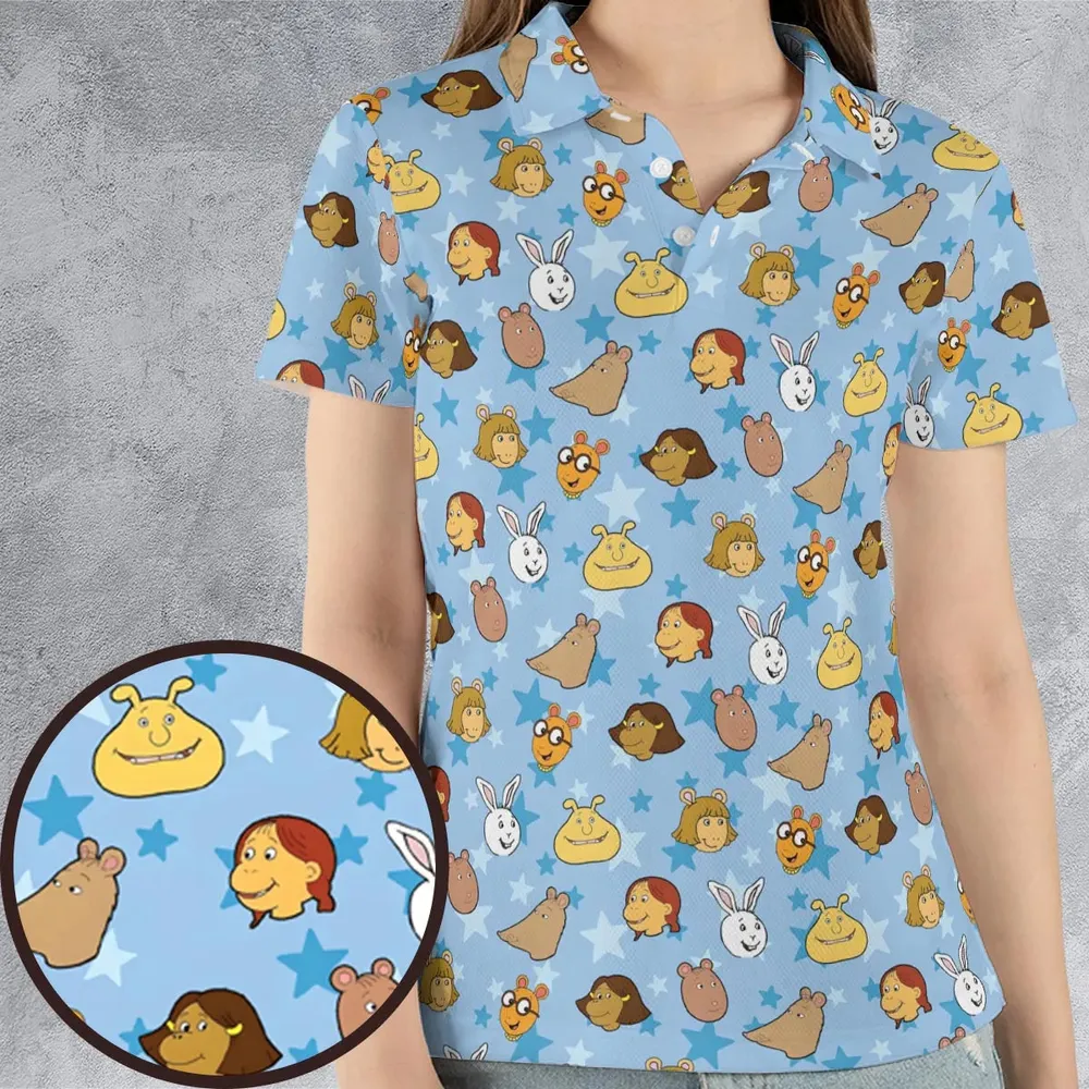 Arthur Characters AOP Men/Women Polo Shirt - 4