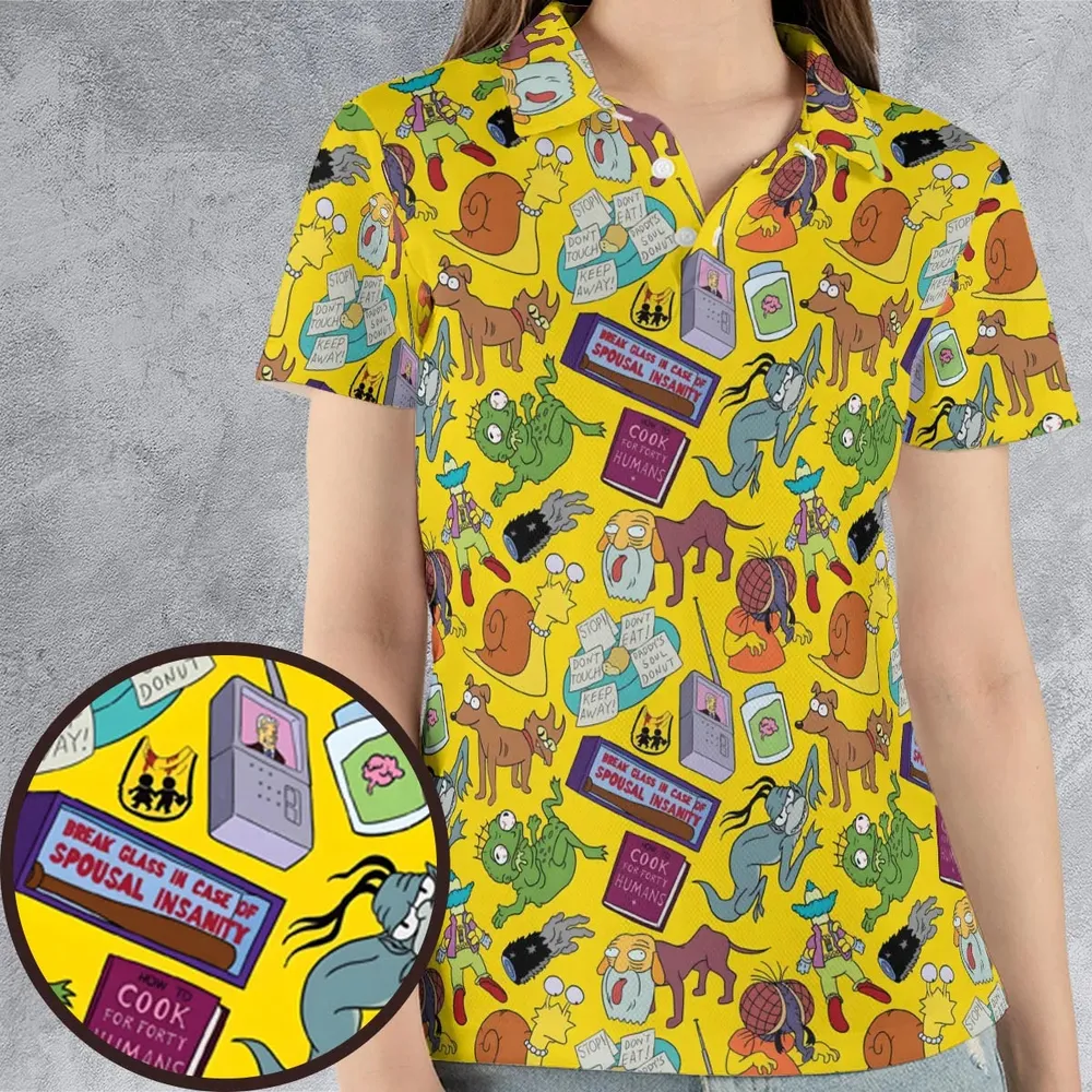 Treehouse of Horror The Simpson AOP Men/Women Polo Shirt - 4