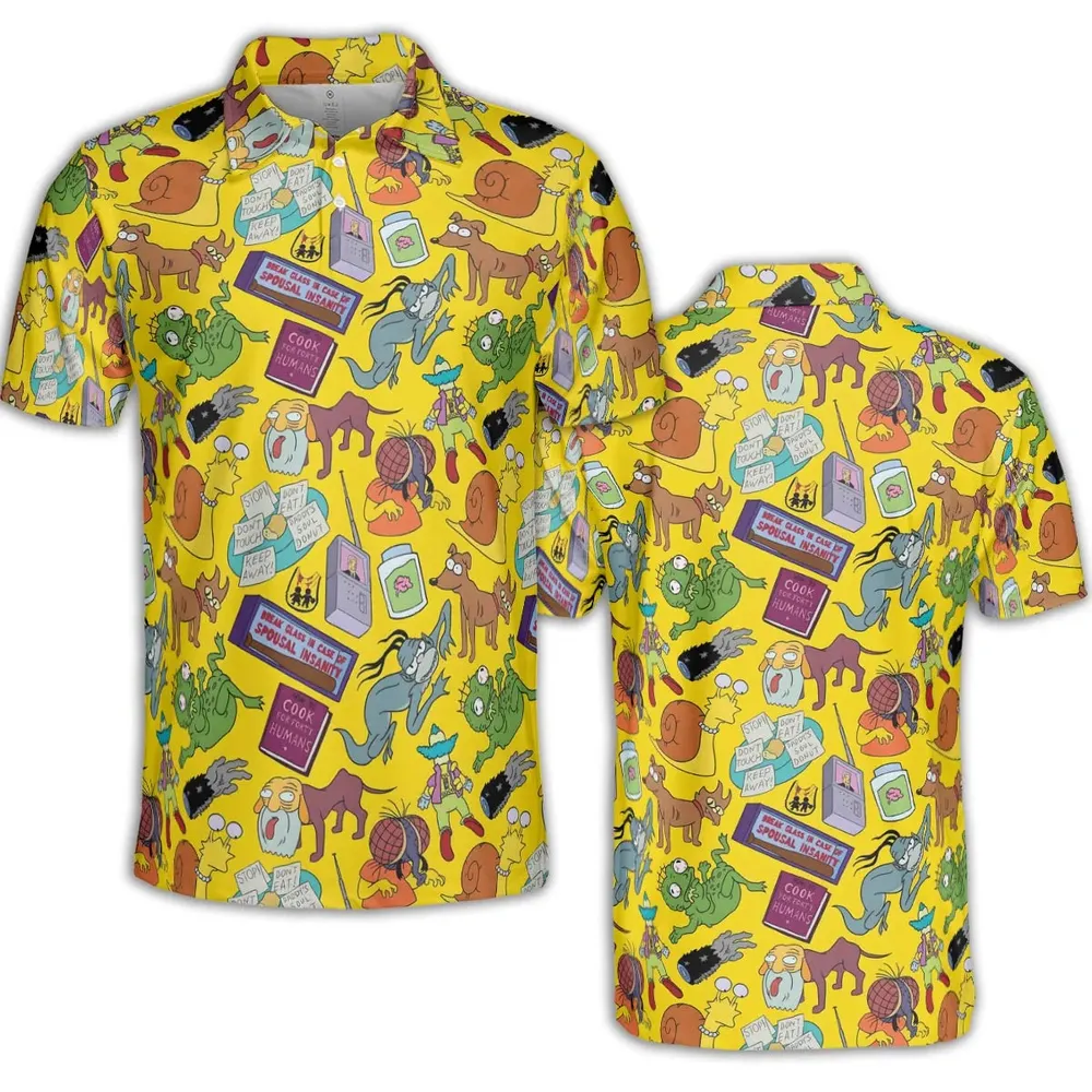 Treehouse of Horror The Simpson AOP Men/Women Polo Shirt - 2