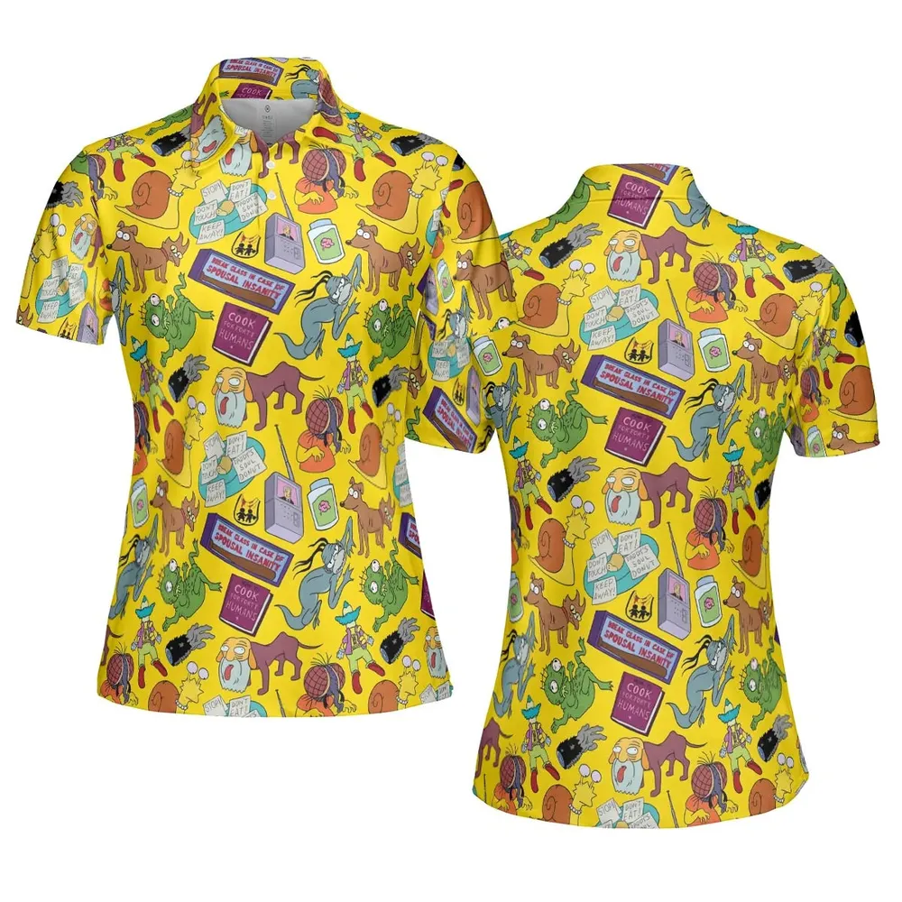 Treehouse of Horror The Simpson AOP Men/Women Polo Shirt - 5