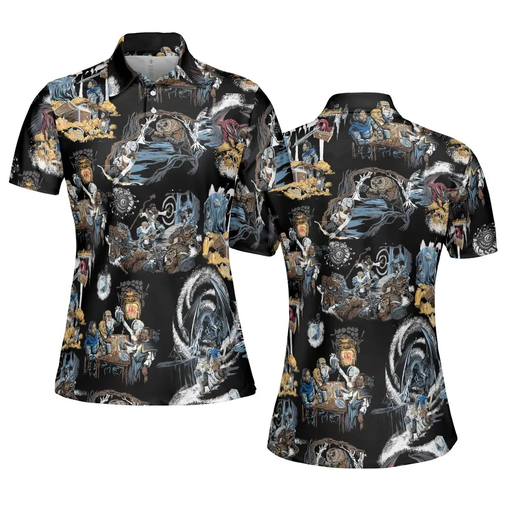 Recap DND AOP Men/Women Polo Shirt - 5