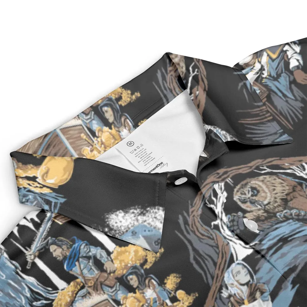 Recap DND AOP Men/Women Polo Shirt - 3