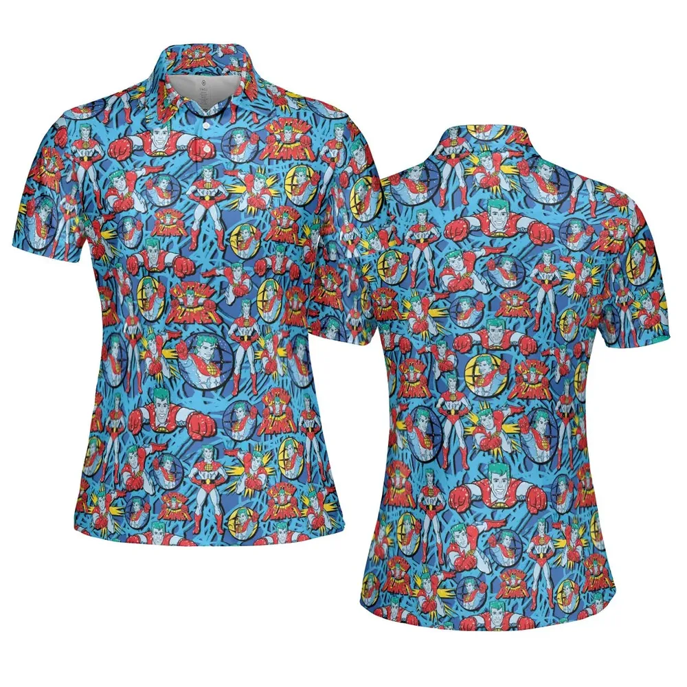 Hero of the Environment Captain Planet and the Planeteers AOP Men/Women Polo Shirt - 5