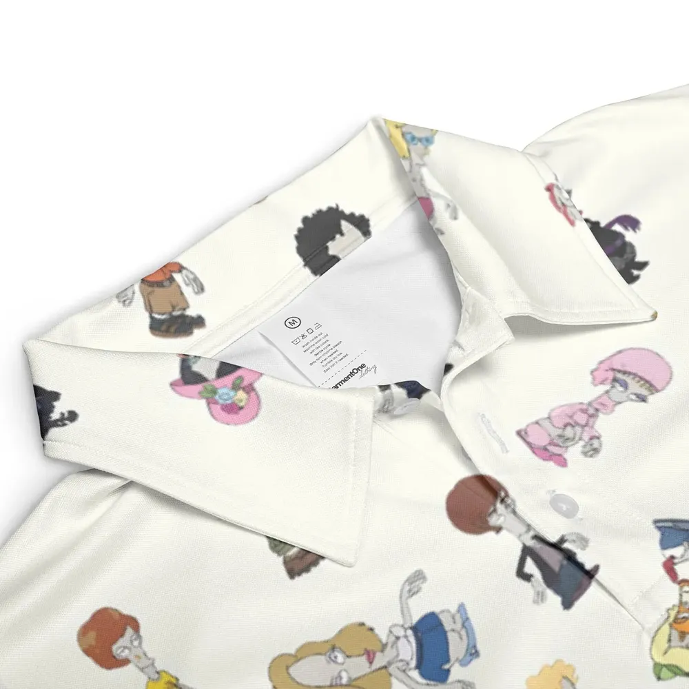 Roger persona Pop culture American Dad AOP Men/Women Polo Shirt - 3