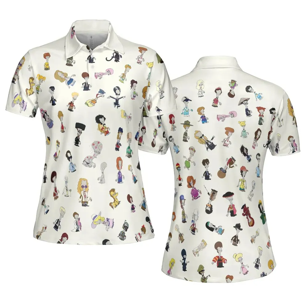 Roger persona Pop culture American Dad AOP Men/Women Polo Shirt - 5