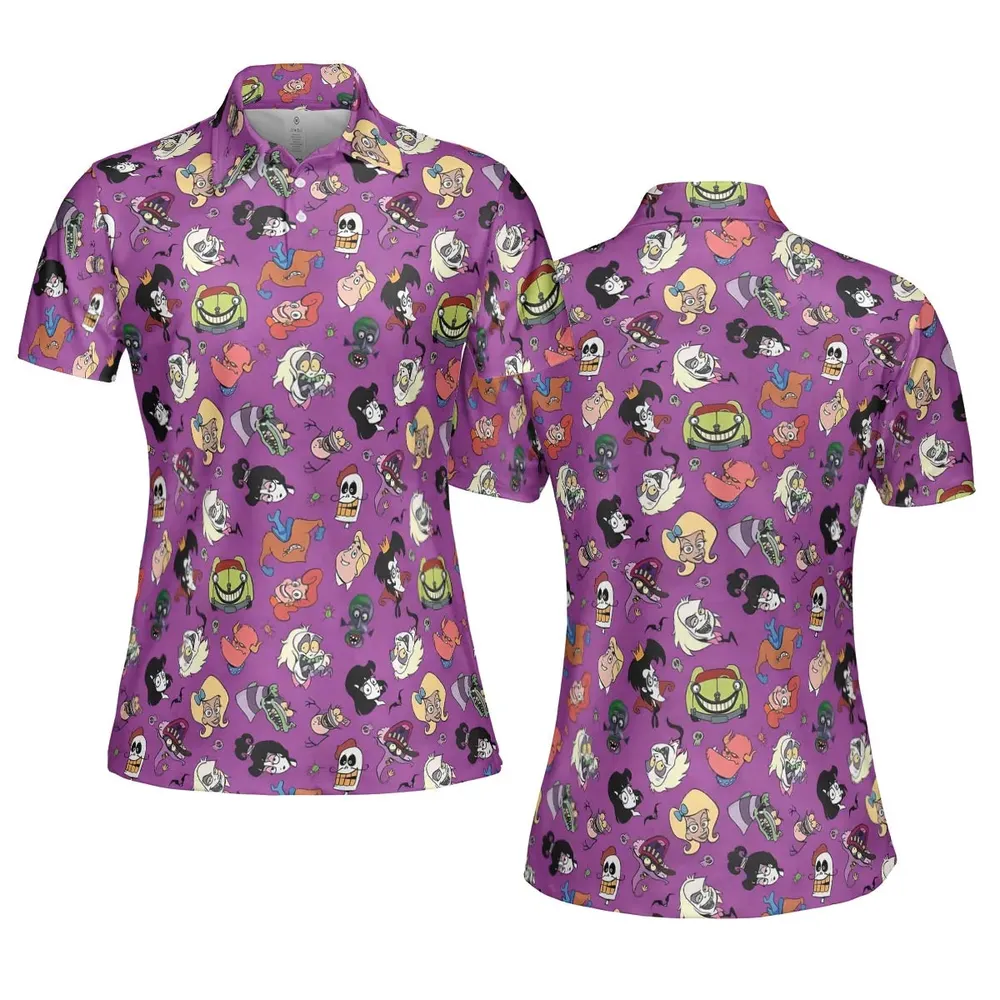 Beetlejuice Cartoon Vintage AOP Men/Women Polo Shirt - 5