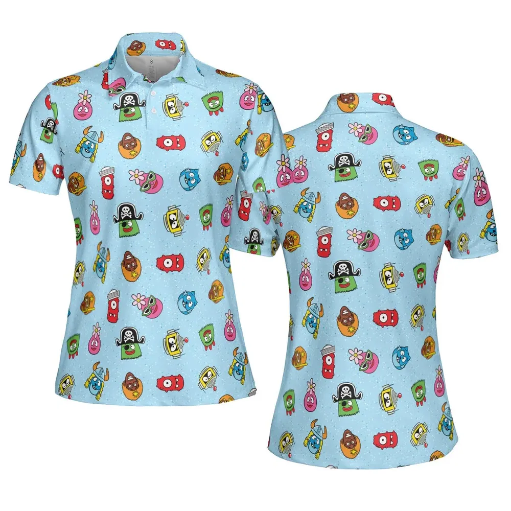 Yo Gabba Gabba Star Wars Mashup AOP Men/Women Polo Shirt - 5