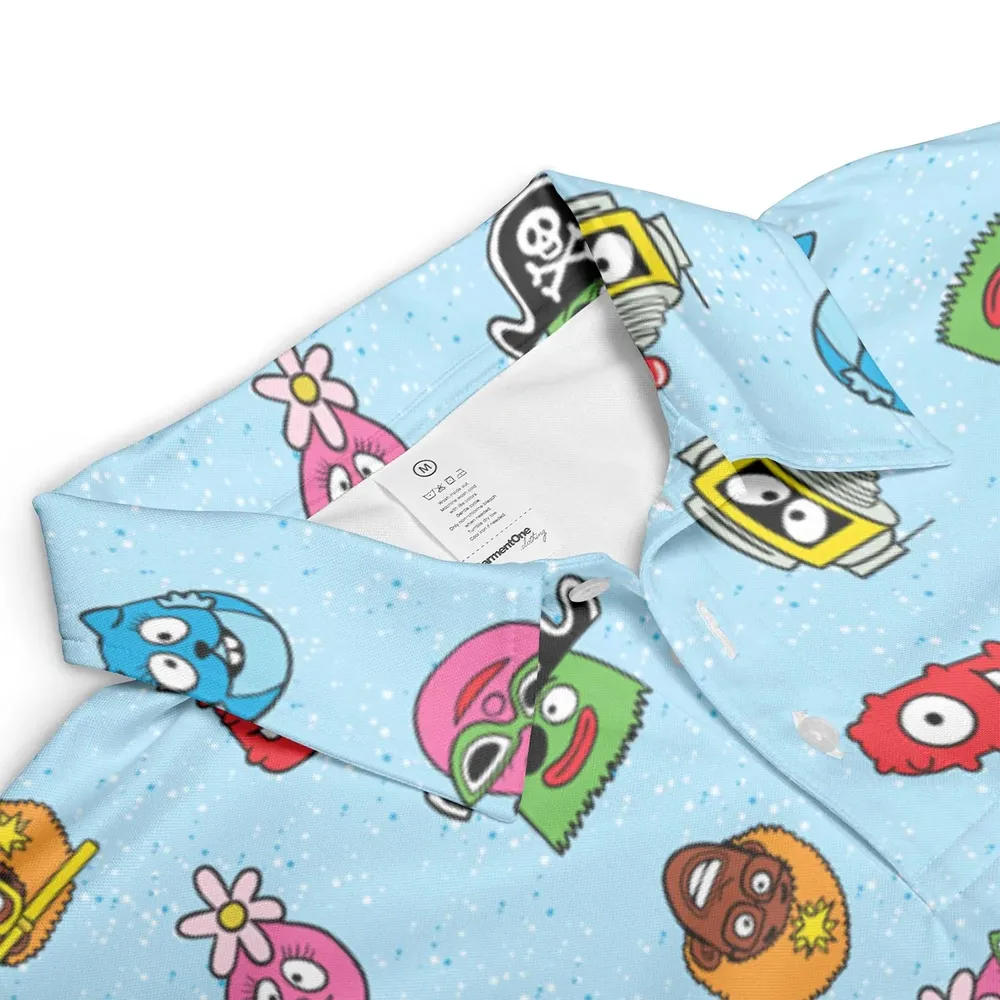 Yo Gabba Gabba Star Wars Mashup AOP Men/Women Polo Shirt - 3