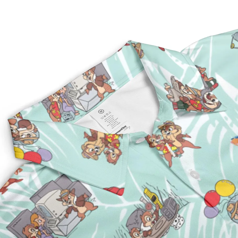 Rescue Team Chip 'n Dale Rescue Rangers AOP Men/Women Polo Shirt - 3