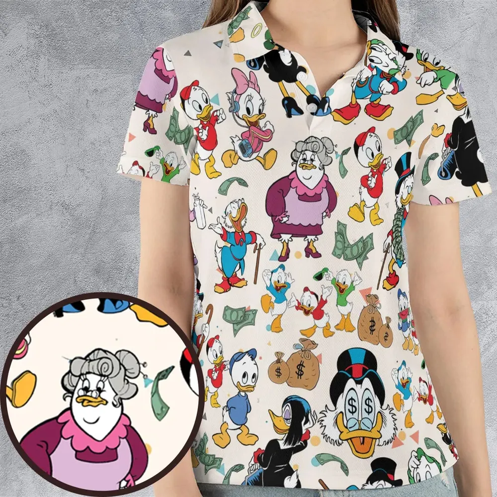 Donald Huey Dewey Ducktales AOP Men/Women Polo Shirt - 4