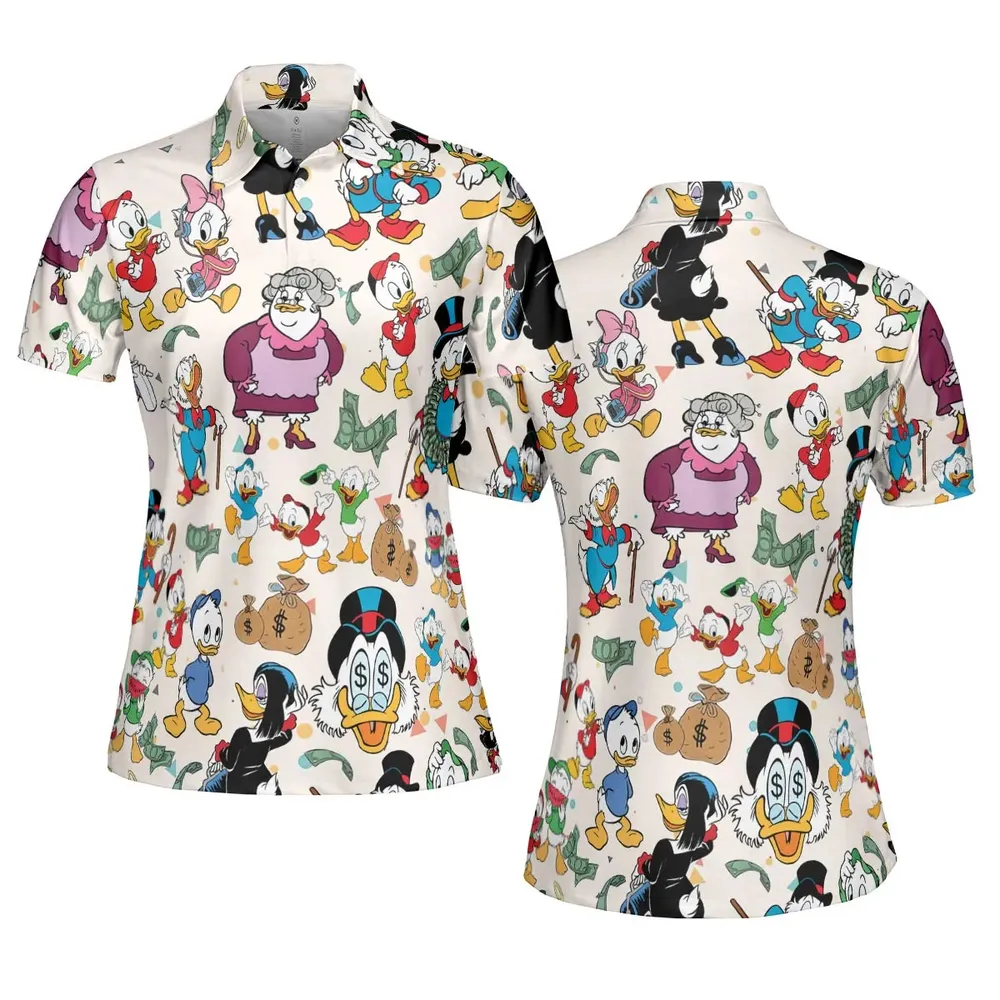 Donald Huey Dewey Ducktales AOP Men/Women Polo Shirt - 5