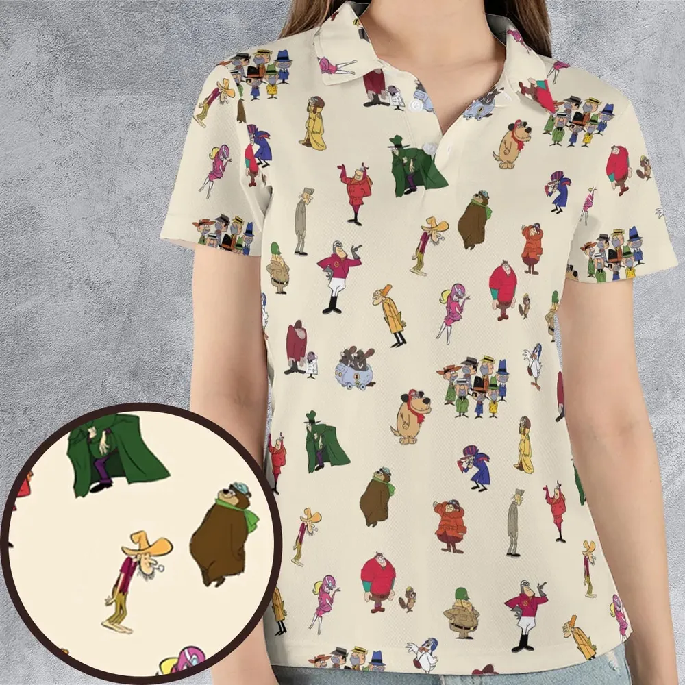 Wacky Races Characters AOP Men/Women Polo Shirt - 4