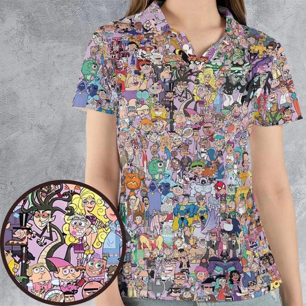 The Fairly OddParents AOP Men/Women Polo Shirt - 4