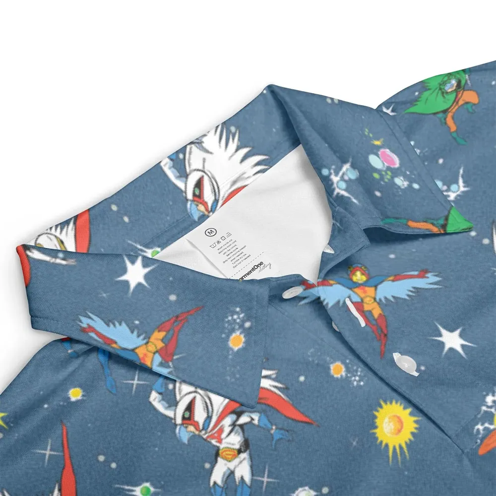 Battle of the Planets AOP Men/Women Polo Shirt - 3