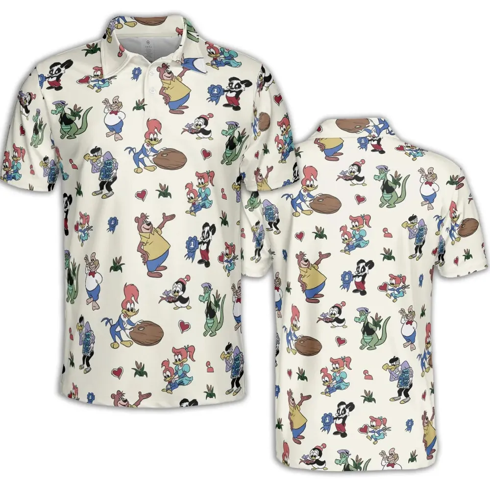 Woody Woodpecker Walter Lantz AOP Men/Women Polo Shirt - 2
