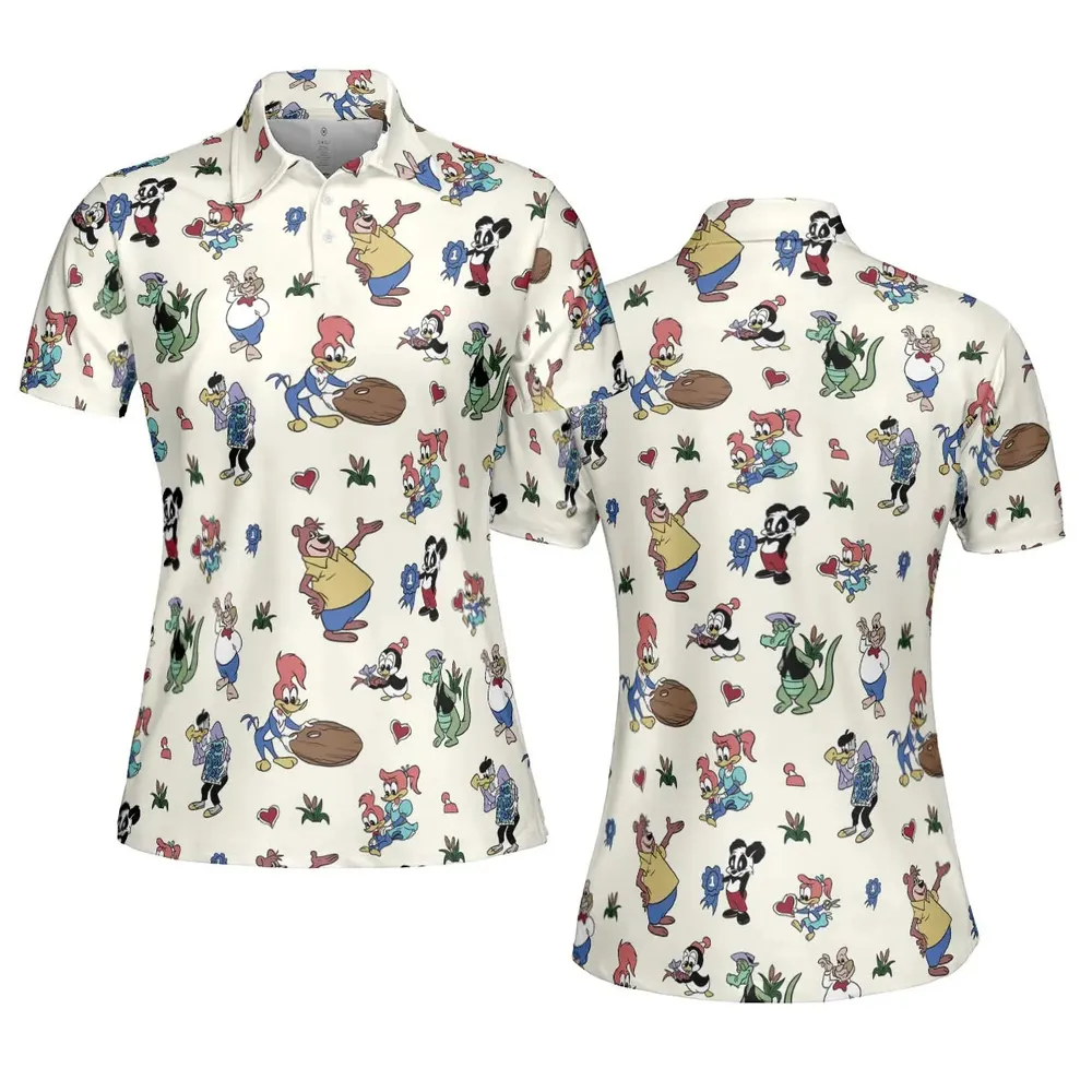 Woody Woodpecker Walter Lantz AOP Men/Women Polo Shirt - 5