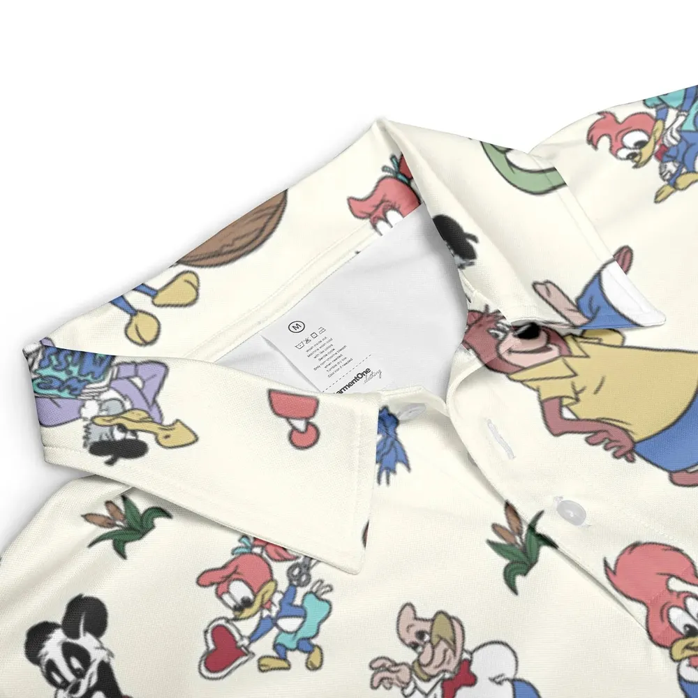 Woody Woodpecker Walter Lantz AOP Men/Women Polo Shirt - 3