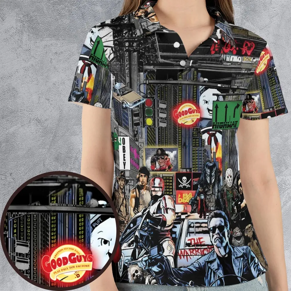 The 80s Iconic AOP Men/Women Polo Shirt - 4