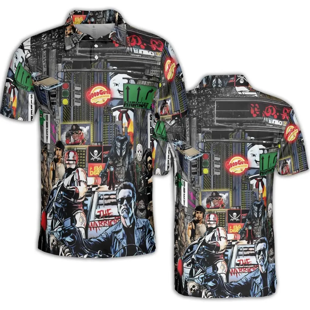 The 80s Iconic AOP Men/Women Polo Shirt - 2